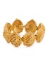 LANE CRAWFORD VINTAGE ACCESSORIES 1990s' Gold Toned Textured Round Link Bracelet