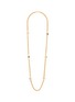 LANE CRAWFORD VINTAGE ACCESSORIES 1990's Gold Toned Crystal Link Necklace