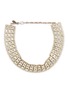 LANE CRAWFORD VINTAGE ACCESSORIES 1990s' Silver Toned Diamanté Choker Necklace