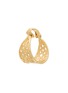 LANE CRAWFORD VINTAGE ACCESSORIES 1980s' Gold Toned Circular Detail Clip On Small Hoop Earrings