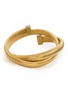 LANE CRAWFORD VINTAGE ACCESSORIES 1980s' Gold Toned Diamanté Tubogas Wrap Bracelet