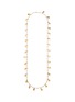 LANE CRAWFORD VINTAGE ACCESSORIES 1980s' Gold Toned Dangling Leaf Necklace