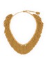 LANE CRAWFORD VINTAGE ACCESSORIES 1970's Gold Toned Fringe Link Necklace