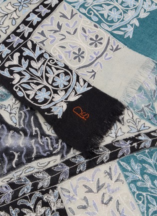 Detail View - Click To Enlarge - LANE'S - Jama Embroidered Pashmina Shawl