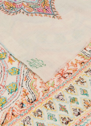 Detail View - Click To Enlarge - LANE'S - Jama Embroidered Pashmina Shawl