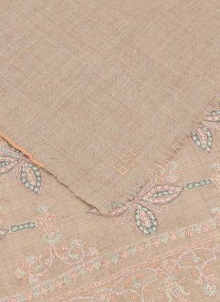 Detail View - Click To Enlarge - LANE'S - Jama Embroidered Pashmina Shawl