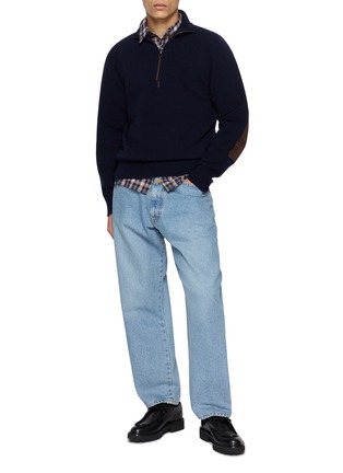 Figure View - Click To Enlarge - EDWIN - Angled Pocket Light Wash Jeans
