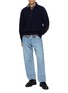 Figure View - Click To Enlarge - EDWIN - Angled Pocket Light Wash Jeans
