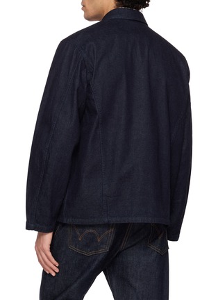 Back View - Click To Enlarge - EDWIN - Tailored Dark Wash Denim Work Jacket