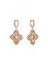 ROBERTO COIN Venetian Princess 18K Rose Gold Diamond Mother Of Pearl Ruby Drop Earrings
