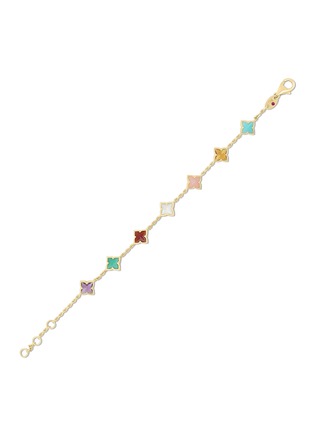 Detail View - Click To Enlarge - ROBERTO COIN - Venetian Princess 18K Gold Ruby Bracelet 