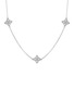 ROBERTO COIN Princess Flower 18K White Gold Diamond Ruby Necklace