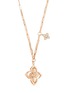 Detail View - Click To Enlarge - ROBERTO COIN - Venetian Princess 18K Rose Gold Diamond Chrysoprase Ruby Necklace