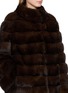  - CHEVITE - Reversible Sable Fur Trim Jacket