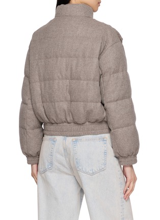 Back View - Click To Enlarge - CHEVITE - Reversible Mink Panel Down Jacket