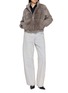Figure View - Click To Enlarge - CHEVITE - Reversible Mink Panel Down Jacket