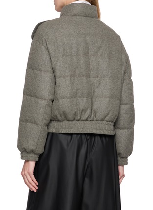 Back View - Click To Enlarge - CHEVITE - Mink Fur Wool Goose Down Jacket