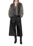Figure View - Click To Enlarge - CHEVITE - Mink Fur Wool Goose Down Jacket