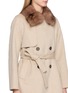  - CHEVITE - Sable Fur Collar Double Breasted Jacket
