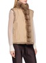 Detail View - Click To Enlarge - CHEVITE - Reversible Sable Furt Collar Vest
