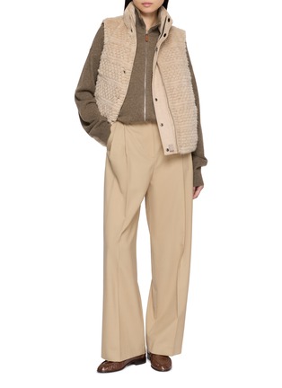 Figure View - Click To Enlarge - CHEVITE - Reversible Mink Rex Fur Down Vest