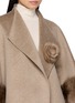  - CHEVITE - Sable Cuff Cashmere Cape with Detachable Corsage