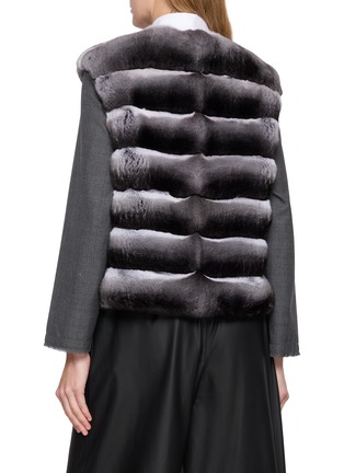 Back View - Click To Enlarge - CHEVITE - Chinchilla Fur Vest