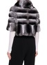 Back View - Click To Enlarge - CHEVITE - Chinchilla Fur Cape
