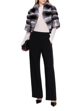 Figure View - Click To Enlarge - CHEVITE - Chinchilla Fur Cape