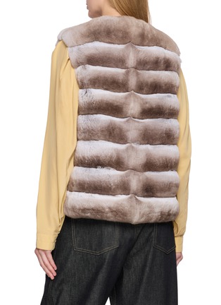 Back View - Click To Enlarge - CHEVITE - Chinchilla Fur Vest