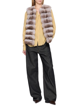 Figure View - Click To Enlarge - CHEVITE - Chinchilla Fur Vest