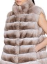 - CHEVITE - Stand Collar Chinchilla Fur Vest