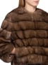  - CHEVITE - Sable Fur Leather Trim Jacket
