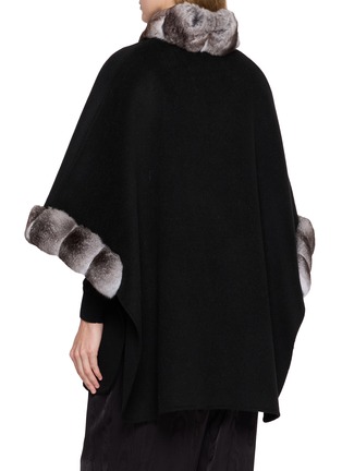 Back View - Click To Enlarge - CHEVITE - Chinchilla Trim Cape