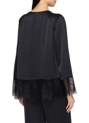 Back View - Click To Enlarge - POSSE - Blake Lace Trim Shirt