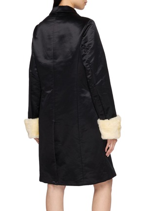 Back View - Click To Enlarge - POSSE - Chester Button Up Satin Coat