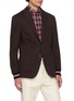 Detail View - Click To Enlarge - ELEVENTY - Detachable Hooded Bib Single Breasted Blazer