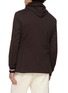 Back View - Click To Enlarge - ELEVENTY - Detachable Hooded Bib Single Breasted Blazer