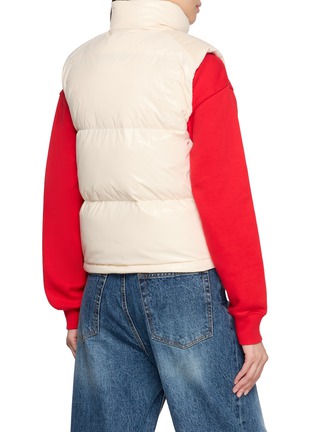 Back View - Click To Enlarge - SPORTY & RICH - Bold Logo Mountain Puffer Vest
