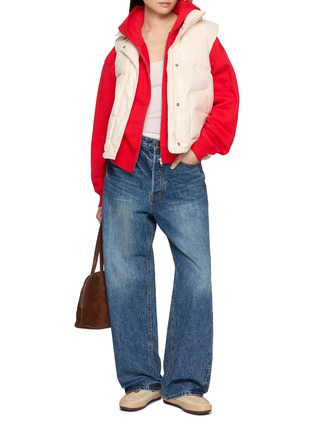 Figure View - Click To Enlarge - SPORTY & RICH - Bold Logo Mountain Puffer Vest