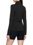 Back View - Click To Enlarge - SPORTY & RICH - Bold Logo Alpine Quarter Zip-Neck Top