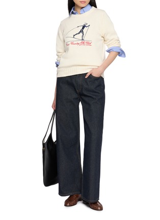 Figure View - Click To Enlarge - SPORTY & RICH - Cross Country Knitted Sweater