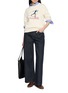 Figure View - Click To Enlarge - SPORTY & RICH - Cross Country Knitted Sweater