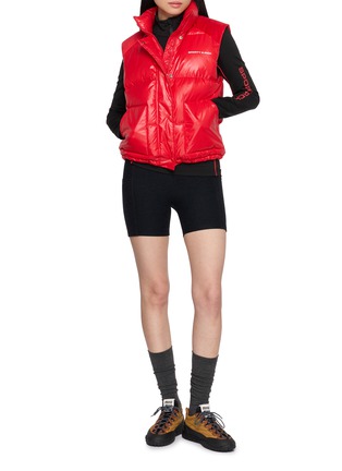 Figure View - Click To Enlarge - SPORTY & RICH - Bold Logo Mountain Puffer Vest