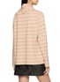 Back View - Click To Enlarge - MO&CO. - Long Sleeve Striped T-Shirt with Scarf