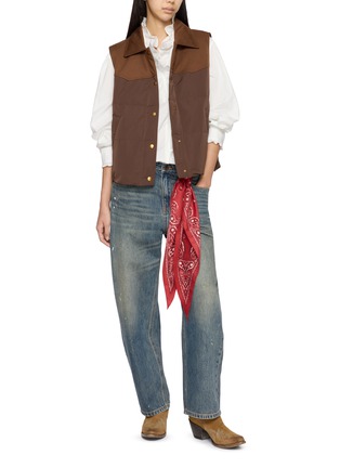 Figure View - Click To Enlarge - MO&CO. - Long Sleeve Ruffle Collar Blouse