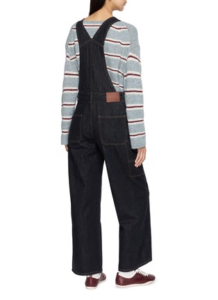 Back View - Click To Enlarge - MO&CO. - Straight Leg Denim Dungarees