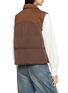 Back View - Click To Enlarge - MO&CO. - Contrast Panel Quilted Gilet