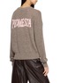 Back View - Click To Enlarge - MO&CO. - X MAGLIANO Graphic V-Neck Knit Sweater