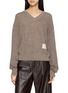 MO&CO. X MAGLIANO Graphic V-Neck Knit Sweater